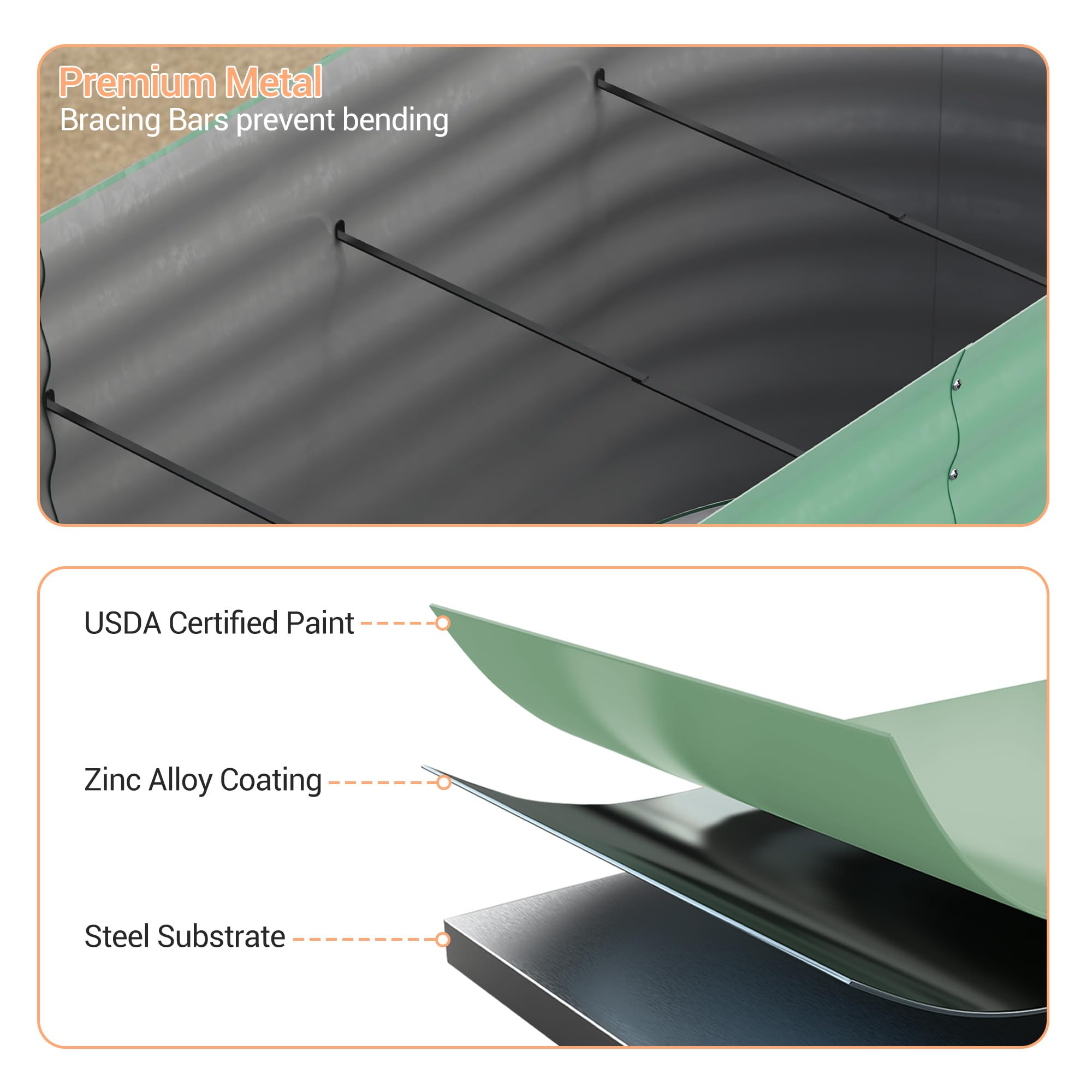 Metal galvanizado resistente